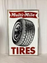 Multi-Mile Tires Metal Sign