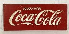 Coca-Cola Heavy Embossed Metal Sign