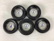 Five American Eagle Tire Ashtrays