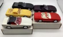Five 1992 Corvette Promotional Models w/ Original Boxes