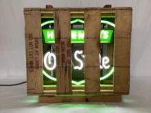 Old Style Beer Neon w/ Original Crate