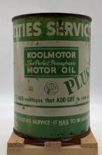 Cities Service Koolmotor HD Quart Oil Can Bartlesville, OK