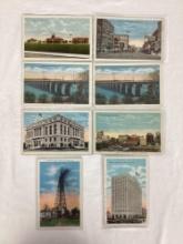 Eight Early Tulsa, OK Postcards