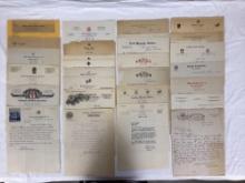 20+ Various 1920's Letterheads