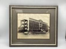 Early Oklahoma Hospital Framed Picture