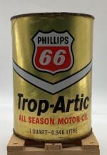 Phillips 66 Trop Artic Motor Oil Quart Can Bartlesville, OK