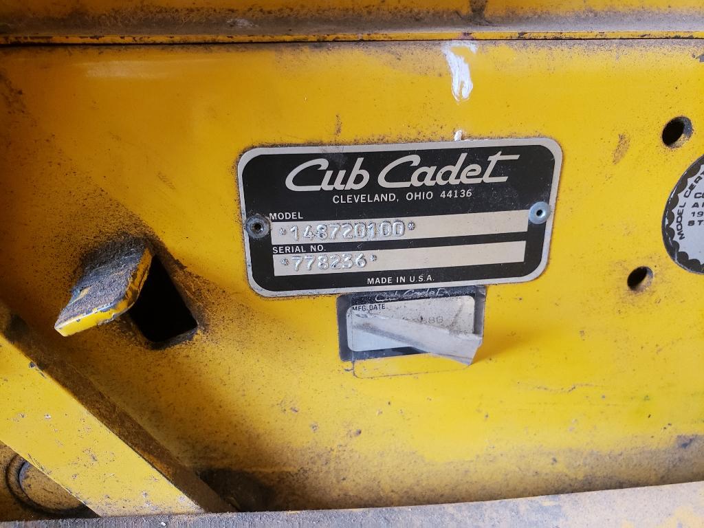 Cub Cadet 1872 Garden Tractor