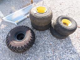 5 JD GATOR TIRES W/ WHEELS