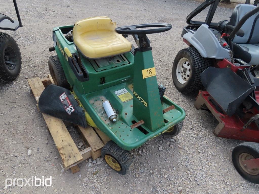 JD RX75 RIDING MOWER