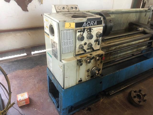 2012 ACRA FEL-2060BCY HORIZONTAL LATHE S/N 120200833 220V, 3PHASE (RUNNING) S/N 120200833 220V, 3PHA