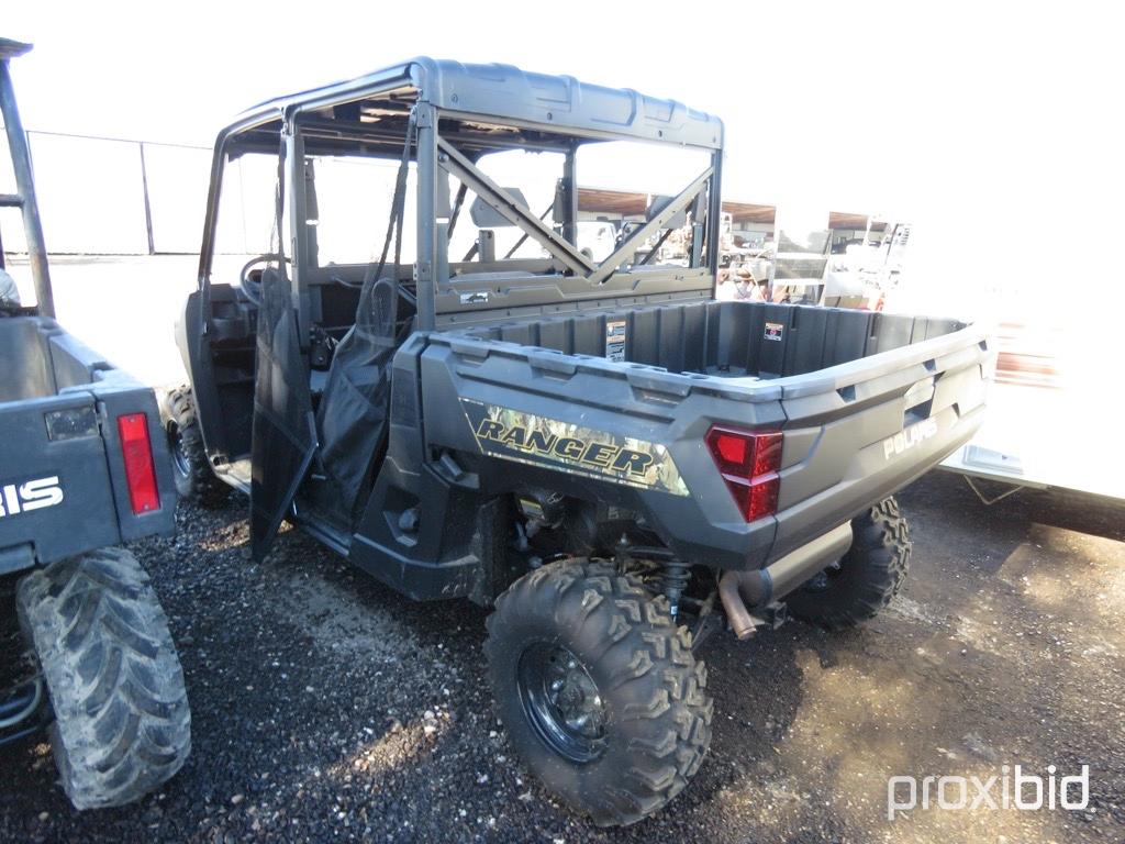 POLARIS RANGER 1000 CREW 4 X 4 (SHOWING APPX 2.8 HOURS AND 25.3 MILES) (LIKE NEW) (VIN # 4XAT6E996L8