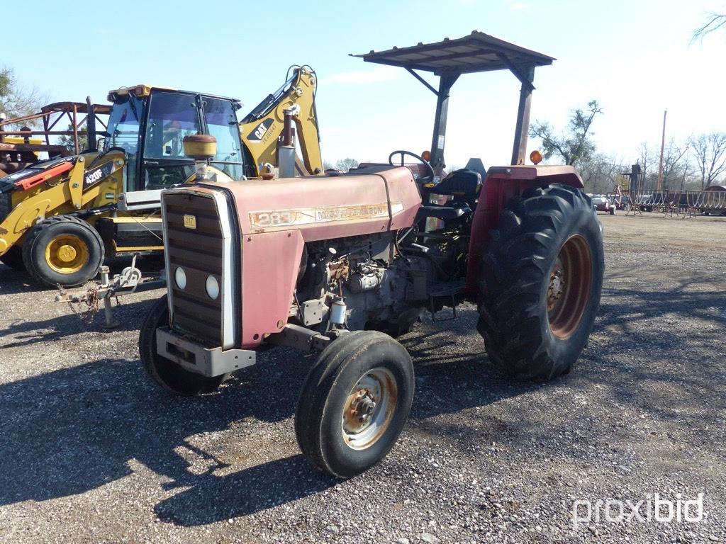 MF 283 TRACTOR (SHOWING APPX 1,067 HOURS) (ONE OWNER) (SERIAL # E02168)