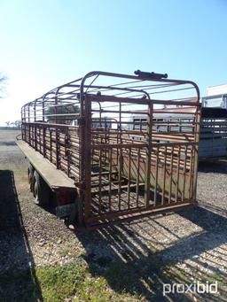 1978 6' X 24' GOOSENECK CATTLE TRAILER (VIN # J782923407) (LAW ENFORCEMENT IDENTIFICATION NUMBER INS