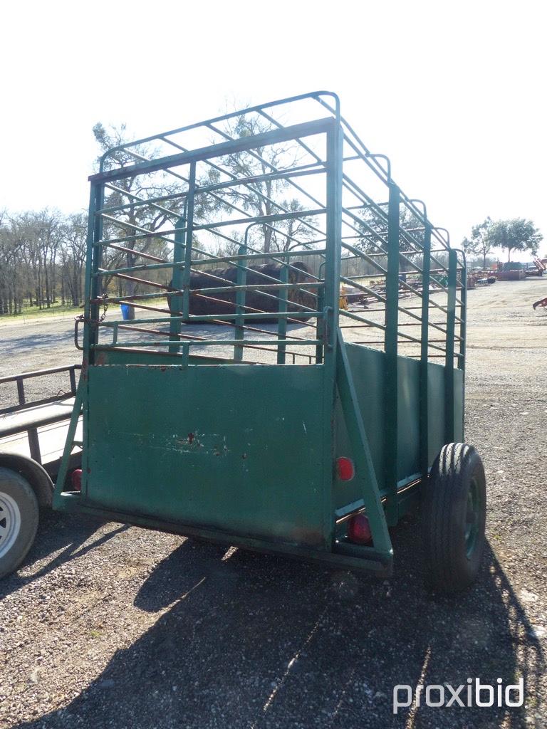 1970  4' X 8' HOMEMADE CATTLE TRAILER (LAW ENFORCEMENT IDENTIFICATION NUMBER INSPECTION FORM ON HAND