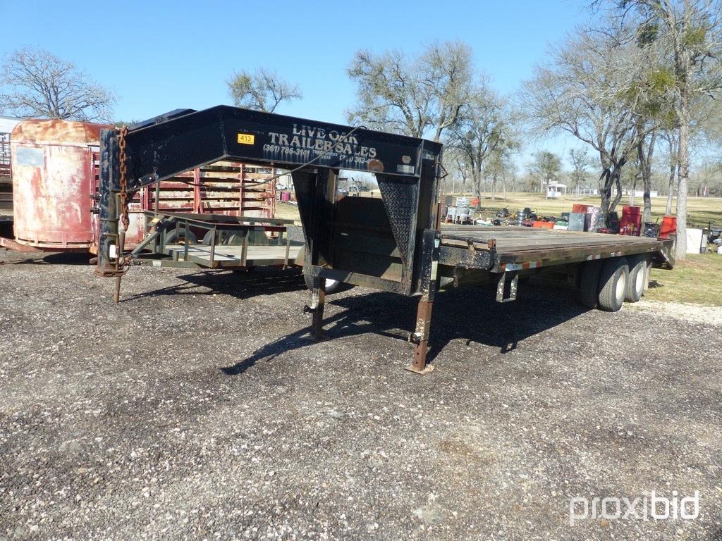 2001 20' X 5' TANDEM DUAL GOOSENECK TRAILER (VIN # 1S9EG25241S683194) (TITLE ON HAND AND WILL BE MAI