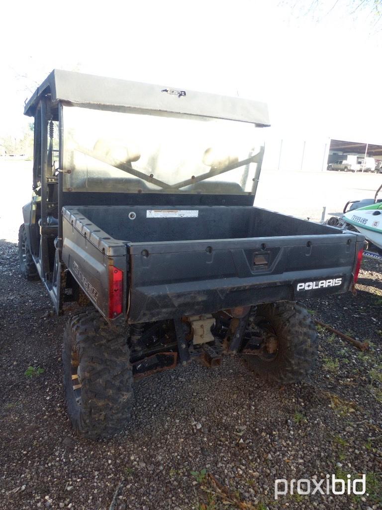 2013 POLARIS RANGER CREW (SHOWING APPX 720.6 HOURS) (VIN # 4XAWH76A5DE65186