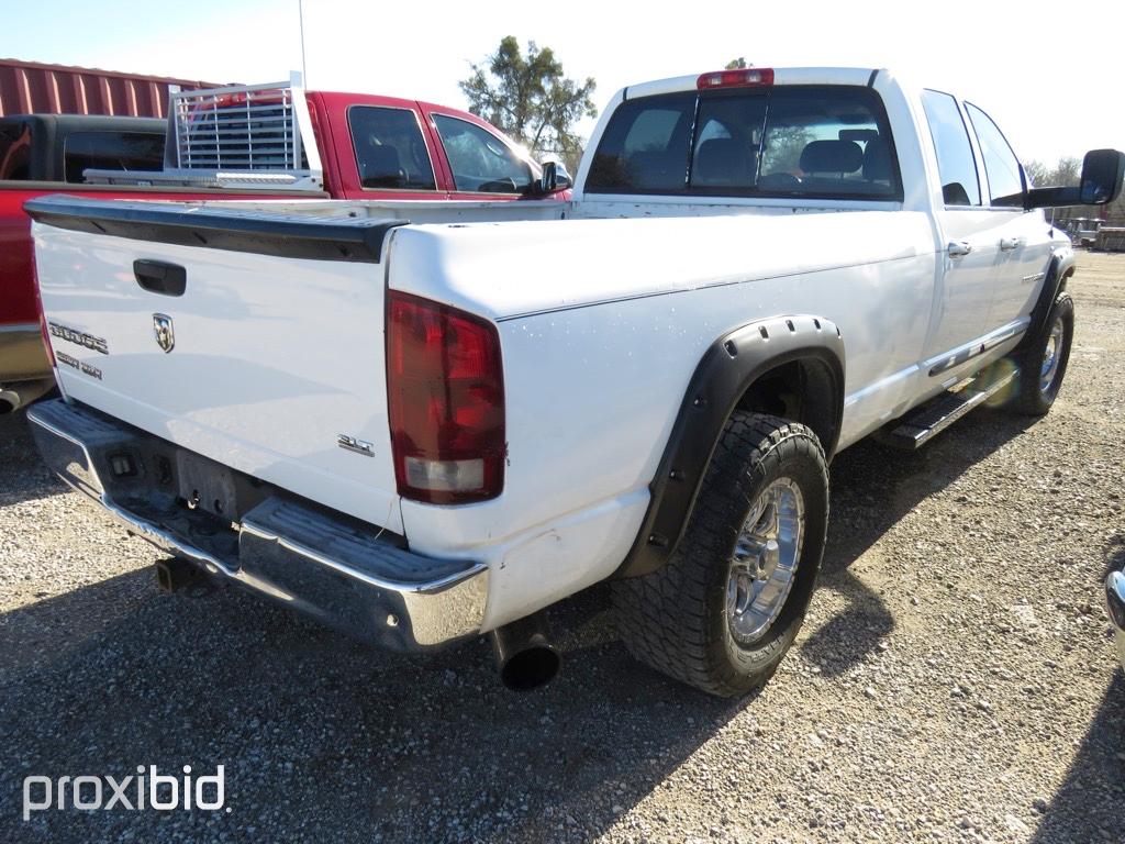 2005 DODGE 2500 CUMMINS PICKUP (SHOWING APPX 220,093 MILES,UP TO BUYER TO DO THEIR DUE DILLIGENCE TO