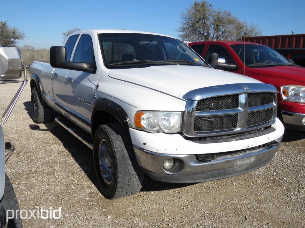 2005 DODGE 2500 CUMMINS PICKUP (SHOWING APPX 220,093 MILES,UP TO BUYER TO DO THEIR DUE DILLIGENCE TO