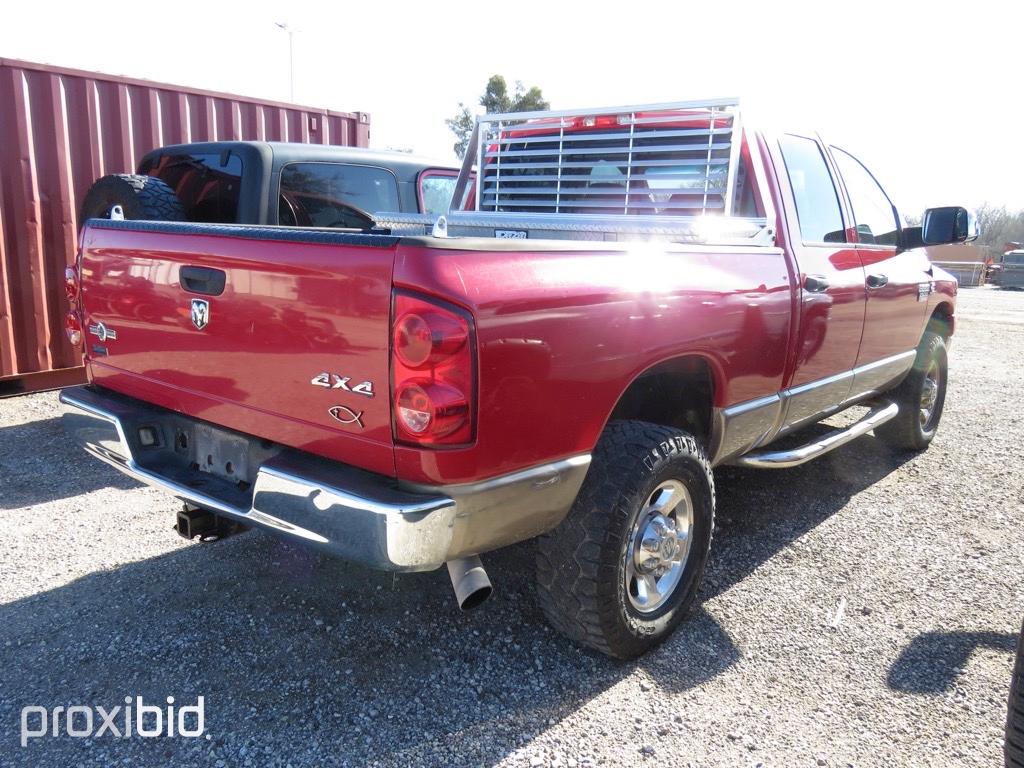 2008 DODGE 2500 DIESEL 4X4 (SHOWING APPX 171,811 MILES,UP TO BUYER TO DO THEIR DUE DILLIGENCE TO CON