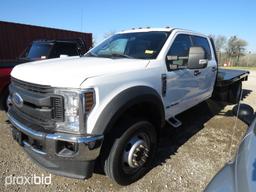 2018 FORD F550 PICKUP POWERSTROKE (SHOWING APPX 186,386 MILES,UP TO BUYER TO DO THEIR DUE DILLIGENCE