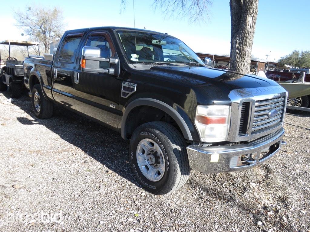 2008 FORD F250 LXT POWERSTROKE PICKUP (SHOWING APPX 293,351 MILES,UP TO BUYER TO DO THEIR DUE DILLIG