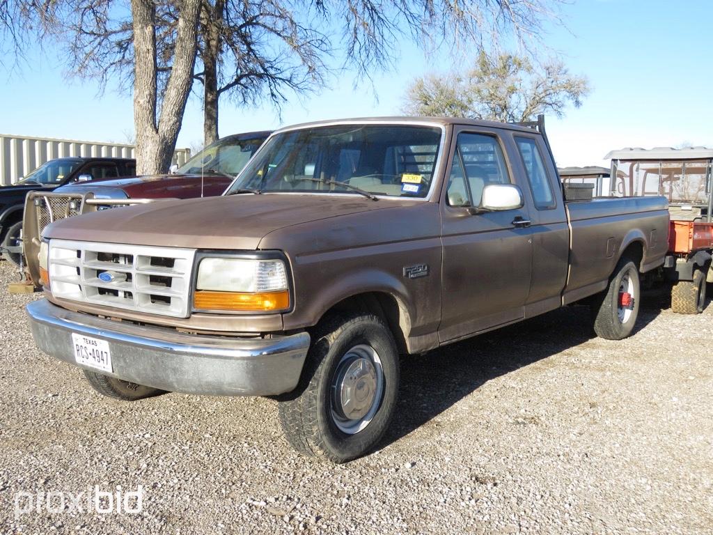 1993 FORD F250 PICKUP 7.3 DIESEL PICKUP (UNKNOWN MILES,UP TO BUYER TO DO THEIR DUE DILLIGENCE TO CON