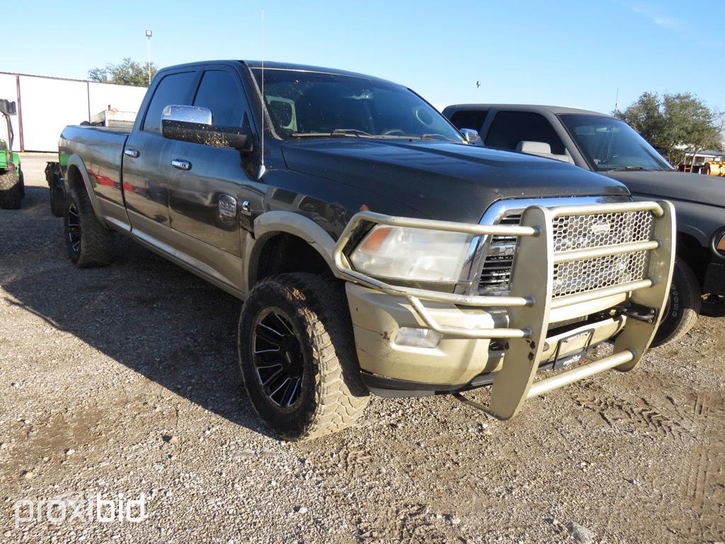 2012 DODGE 3500 PICKUP DIESEL (SHOWING APPX 343,448 MILES,UP TO BUYER TO DO THEIR DUE DILLIGENCE TO