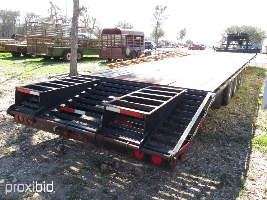 2014 TEXAS PRIDE 43' + 5' DOVE TAIL TRAILER TRIPLE DUAL AXLES W/ 12,000 LB WINCH (VIN # 1B9K2YGT3EB6