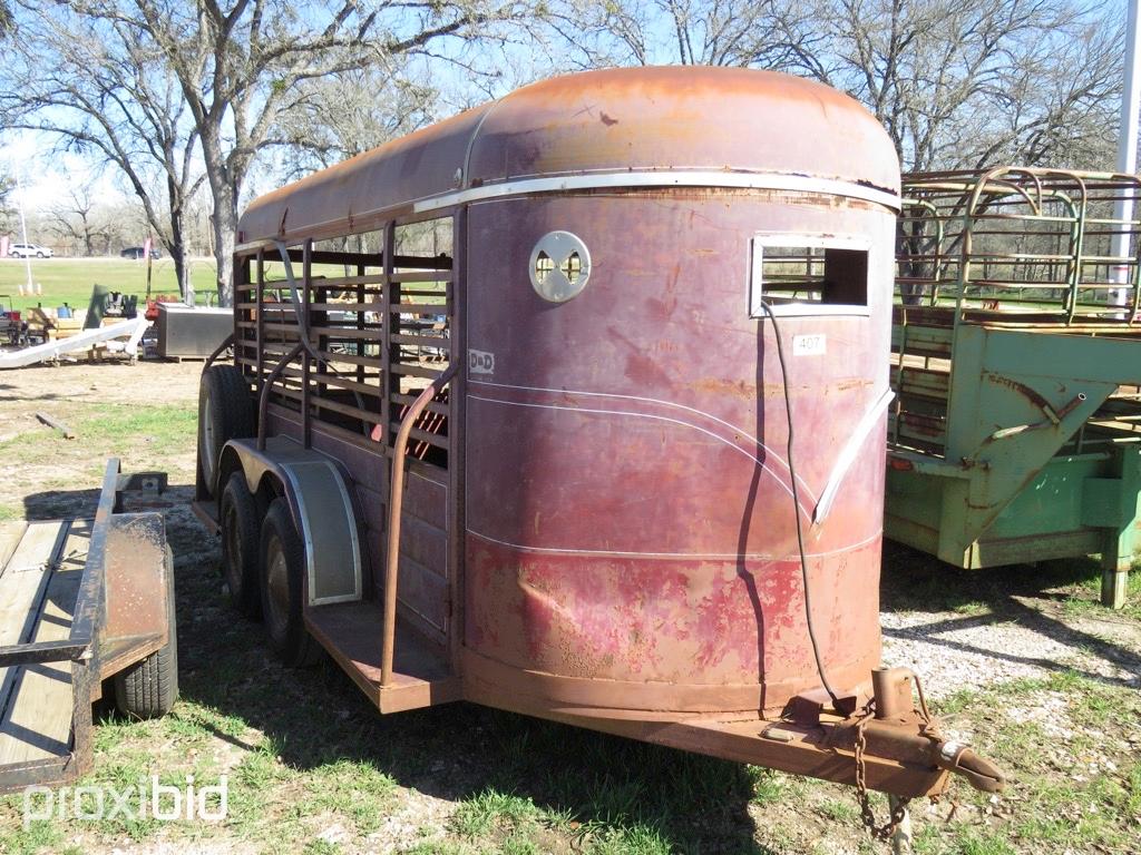 WW 5' X 14' CATTLE TRAILER (VIN # 11WES1429GW141790) (LAW ENFORCEMENT IDENTIFICATION NUMBER INSPECTI