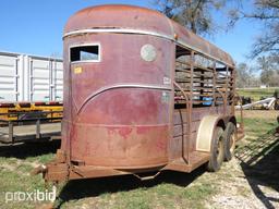 WW 5' X 14' CATTLE TRAILER (VIN # 11WES1429GW141790) (LAW ENFORCEMENT IDENTIFICATION NUMBER INSPECTI