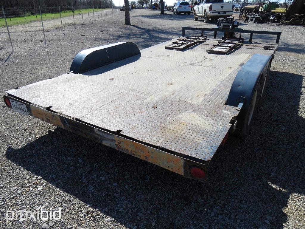 16' LOWBOY TRAILER W/ RAMPS AND WINCH  (REGISTRATION PAPER ON HAND AND WILL BE MAILED CERTIFIED WITH