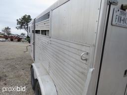 1995 WW GOOSENECK 2 HORSE TRAILER W/ LIVING QUARTERS (VIN # 11WEH1624SW217310) (REGISTRATION RECEIPT