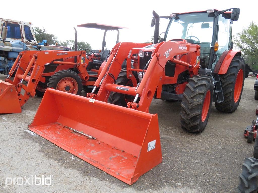 KUBOTA M6-141 DTC-F 4WD TRACTOR W/ KUBOTA LA2255 FRONTEND LOADER (SHOWING APPX 153 HOURS) (SERIAL #