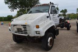 2001 CHEVROLET C6500 TRUCK FRAME (NO MOTOR OR TRANSMISSION) (VIN # 1GBJ6H1C61J501257) (TITLE ON HAND