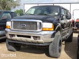2000 FORD EXCURSION (VIN # 1FMNU43S3YEC52253) (SHOWING APPX 220,558 MILES, UP TO BUYER TO DO THEIR D