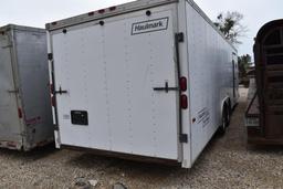 2000 HAULMARK 28' CARGO ELITE II RACE CAR TRAILER (NEW TIRES) (VIN # 16HGB2822YH065320) (TITLE ON HA