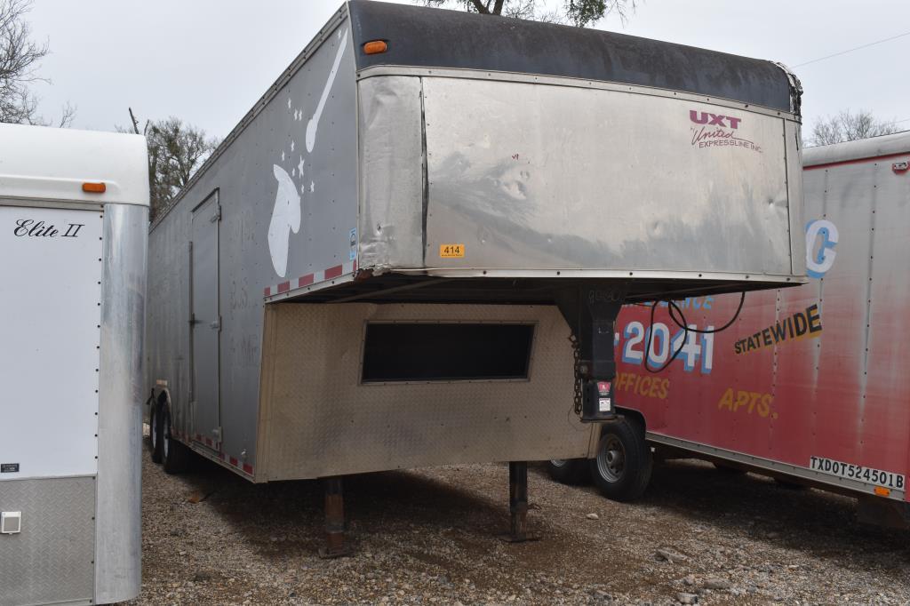 2006 UNITED EXPRESS LINE 26' GOOSENECK CARGO TRAILER, NEW TIRES (VIN # 48BGE32276A080180) (TITLE ON