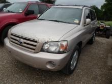 2207 TOYOTA HIGHLANDER (VIN # JTEGP21A870141465) (SHOWING APPX 304,296 MILES, UP TO THE BUYER TO DO