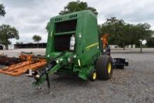 JD 460M ROUND BALER W/ MONITOR (LIKE NEW) (APPX 893 BALES)