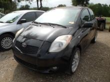 2007 TOYOTA YARIS CAR (SALVAGE) (VIN # JTDJT923675129106) (SHOWING APPX 146,817 MILES, UP TO THE BUY