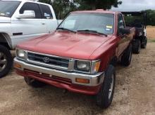 1995 TOYOTA 4X4 PICKUP (ENGINE HAS BEEN OVERHAULED) (VIN # JT4RN01PXS7071415) (SHOWING APPX 162,793