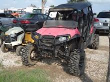 POLARIS RZR4 800 EFI (VIN # 4XAXE76A9DF255027) (SHOWING APPX 169 HOURS, UP TO THE BUYER TO DO THEIR