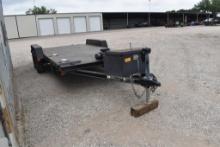 2018 82" X 18' CAR HAULER TRAILER W/ 12,000 LB WINCH AND STRAPS (VIN # 4YMBU1827JT003287) (TITLE ON