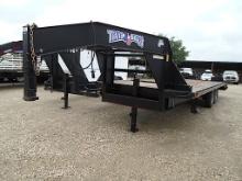 2021 20' + 5' TEXAS BRAGG GOOSENECK DOVETAIL TRAILER (VIN # 17XFG2527M1105726) (TITLE ON  HAND AND W