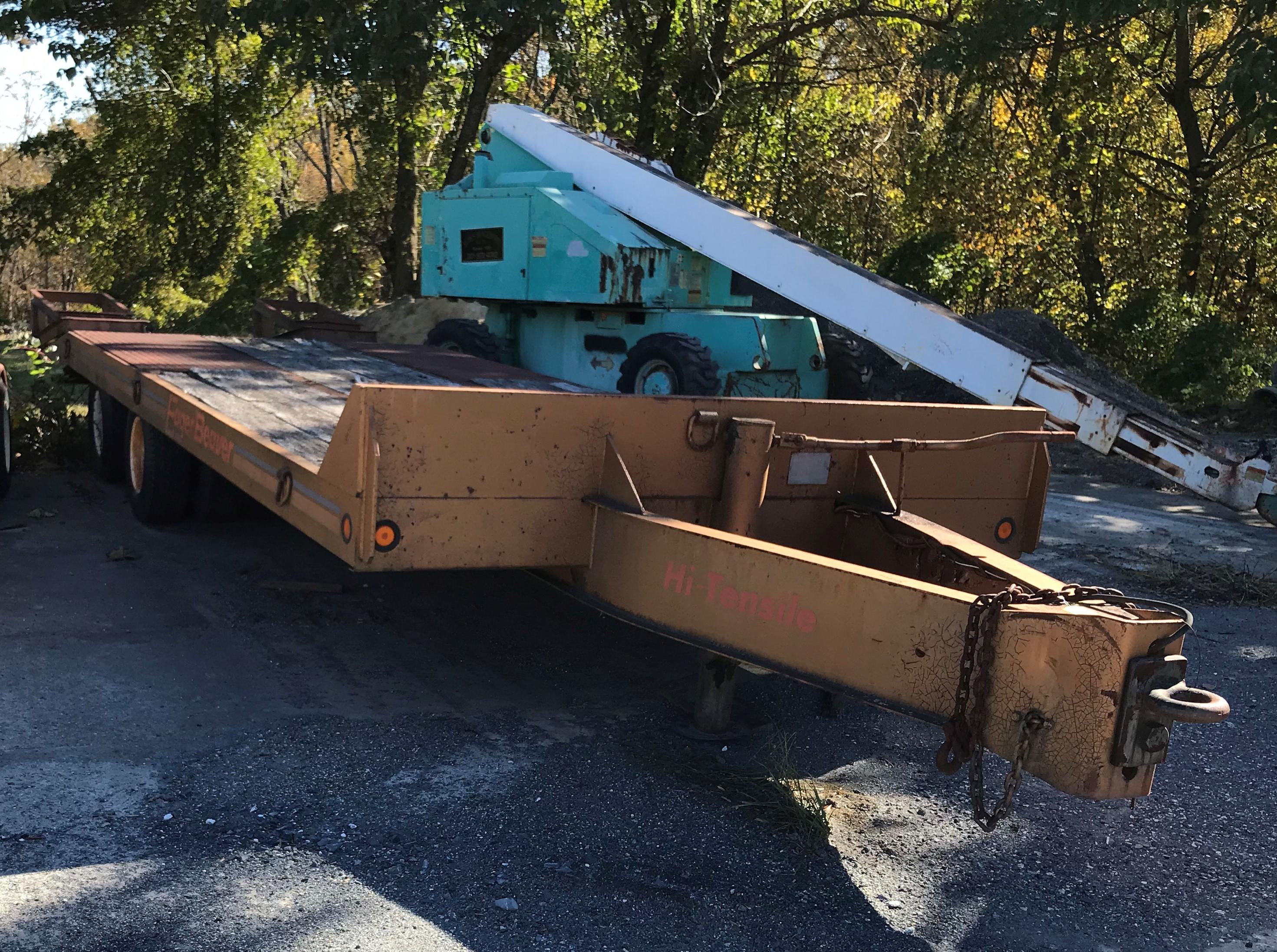 1987 Eager Beaver Trailer Tandum Axel 18ft flat 23.5 total length