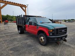 2008 Ford V8 Extended Cab Dump Truck