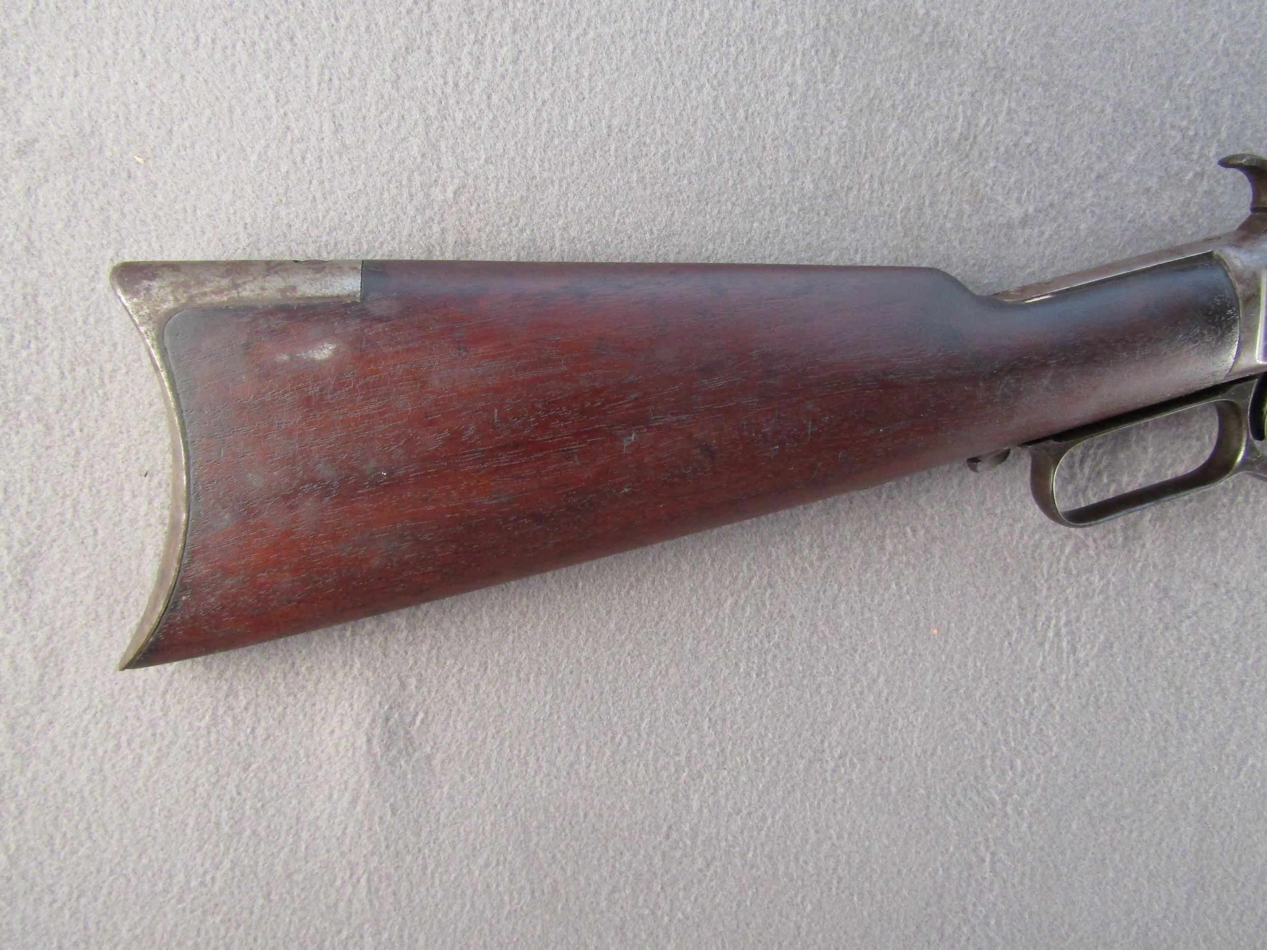 antique: WINCHESTER MODEL 1873, 22CAL. SHORT ONLY LEVER ACTION RIFLE, S#385400B