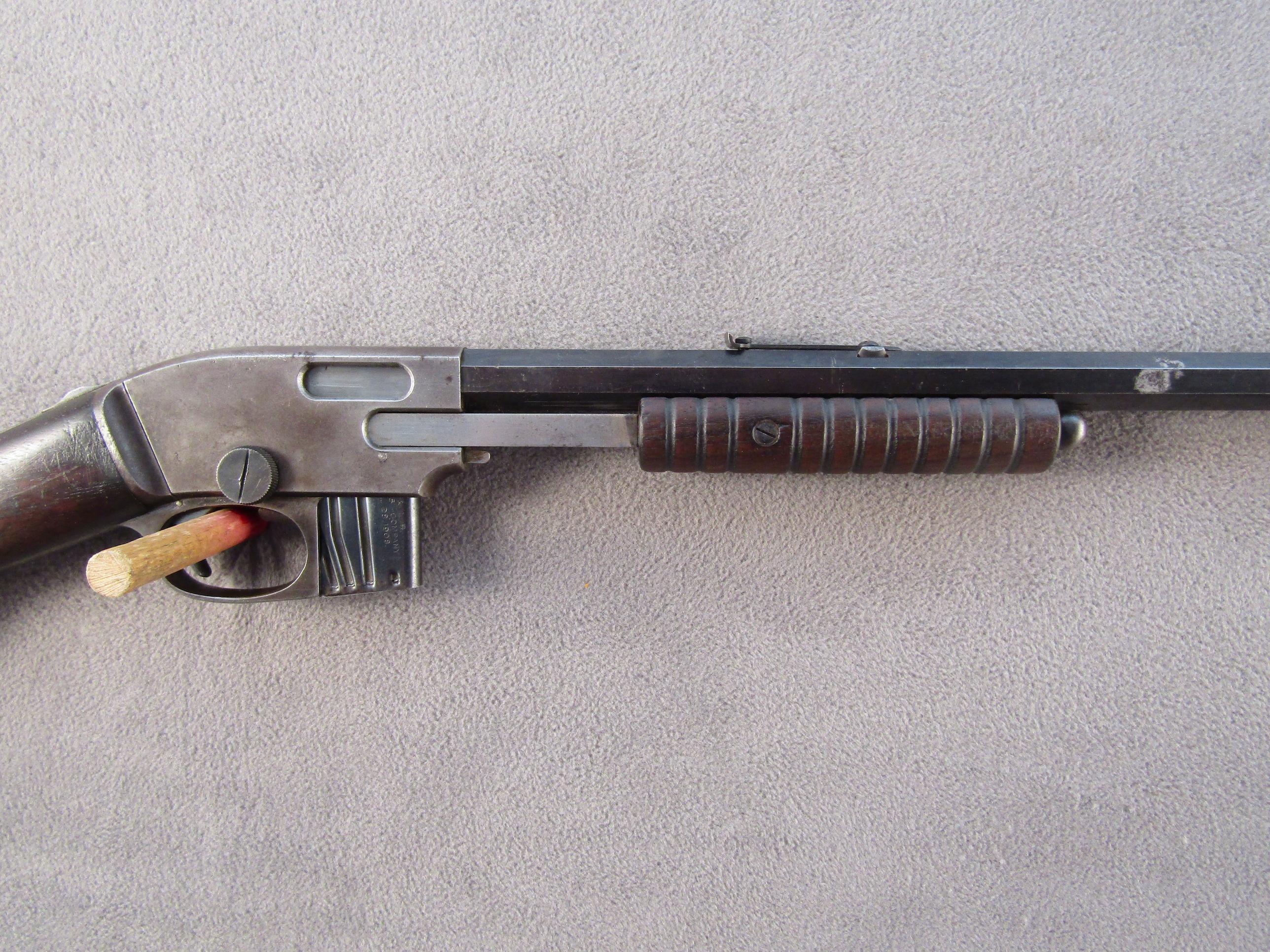 SAVAGE MODEL 1909, 22CAL PUMP ACTION RIFLE, S#5239