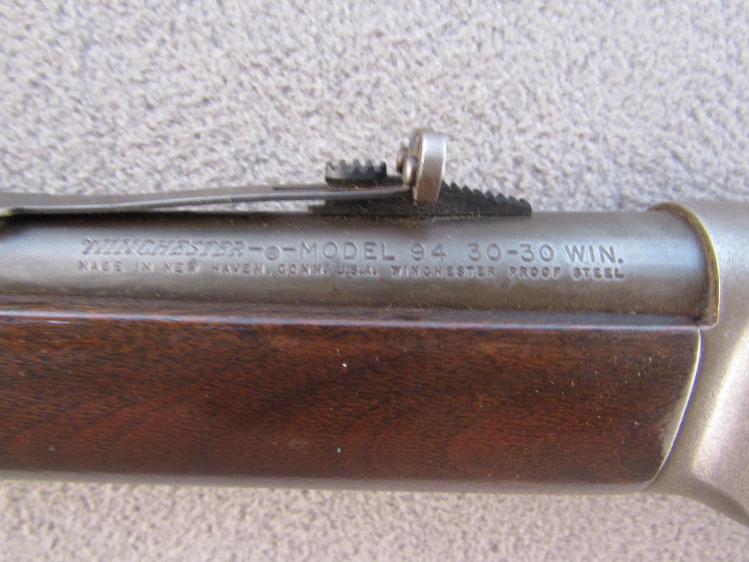 WINCHESTER Model 94, Lever-Action Rifle, .30-30win, S#3938792