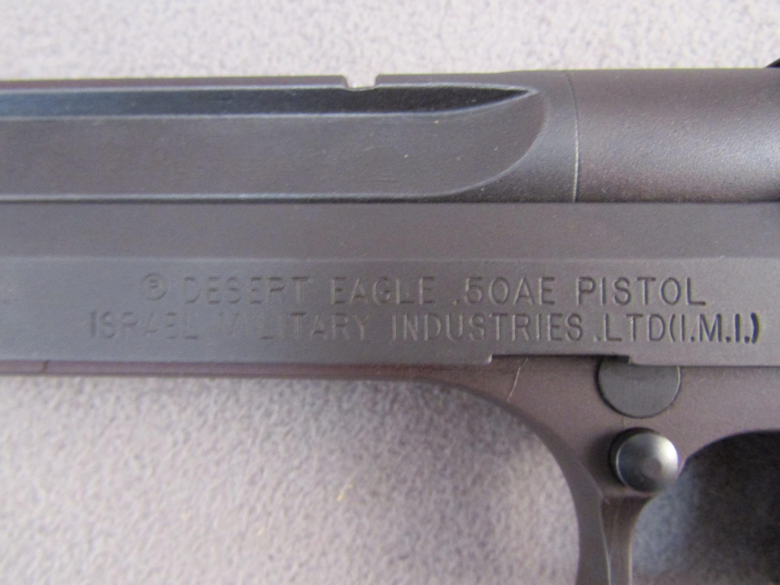 handgun: IMI Model Desert Eagle, Semi-Auto Pistol, .50AE, 7 shot, 6.5" barrel, S#95258296